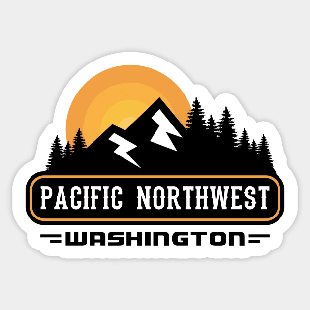 PNW Washington Sticker by FahlDesigns